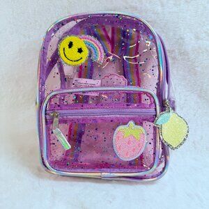 Girls seethrough mini backpack NWT